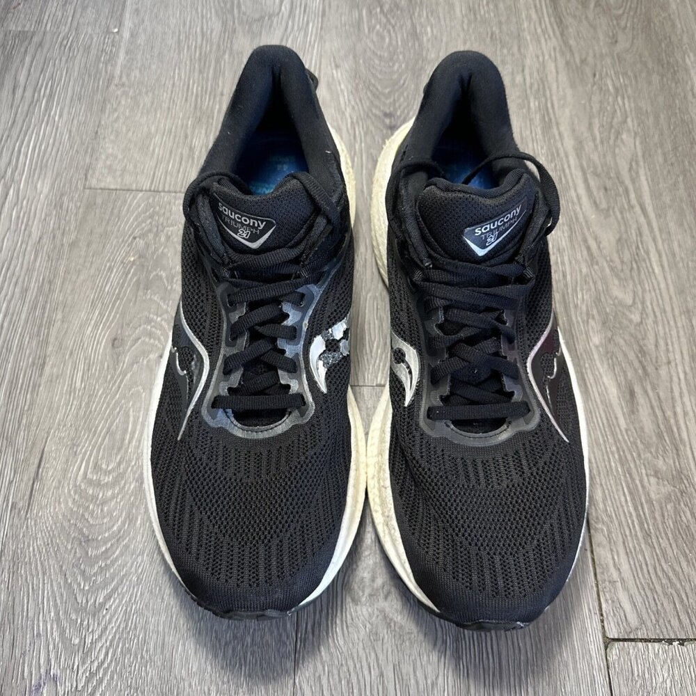 Saucony Womens Triumph 21 S10881-10 Black Running Shoes Sneakers Size 10.5 - Picture 4 of 11